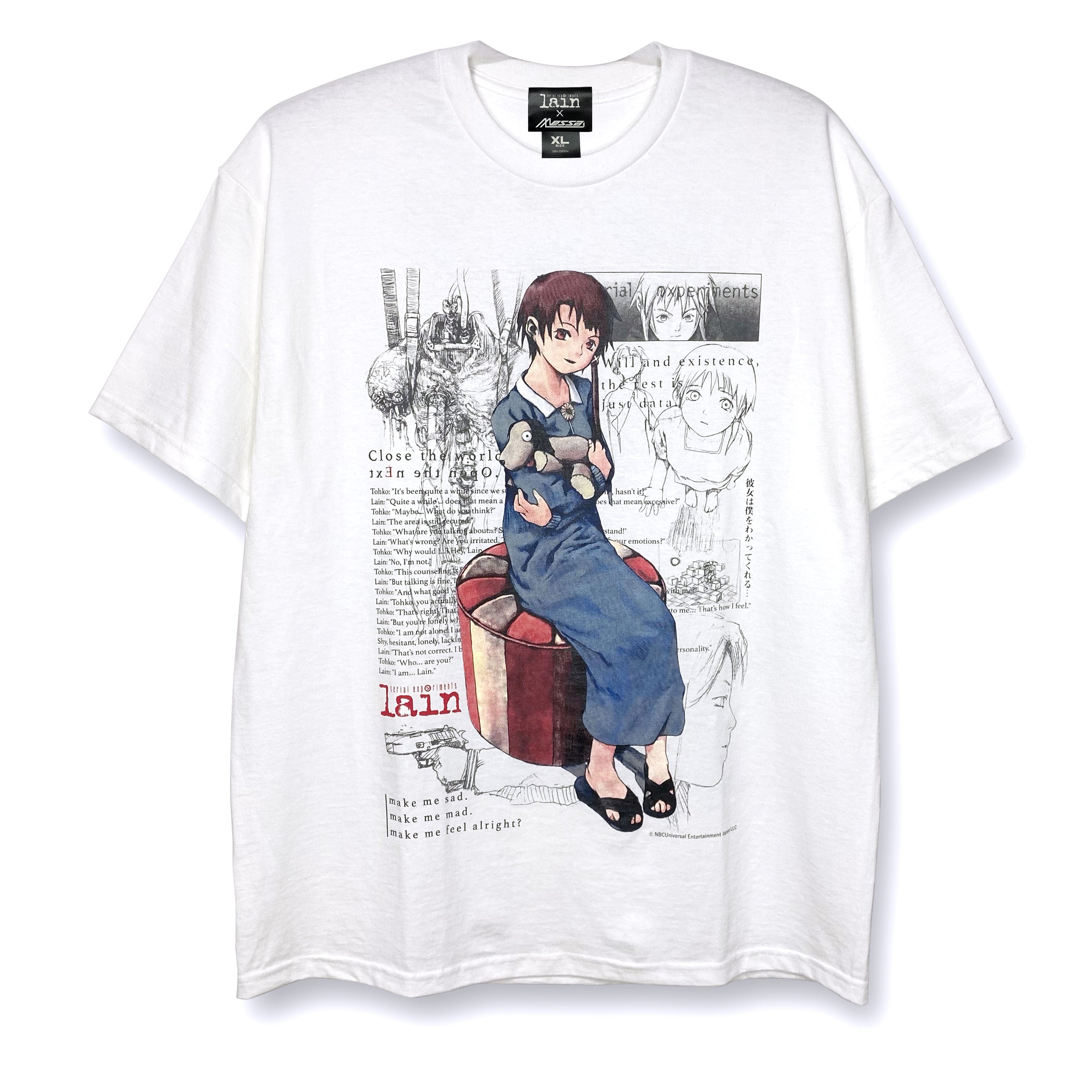 serial experiments lain + messa] She Knows T-Shirt -White