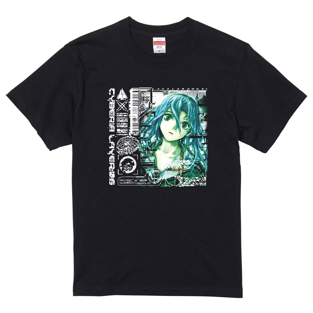 [Cyberia Layer:06] Subliminal Aurora T-shirt -BLACK-