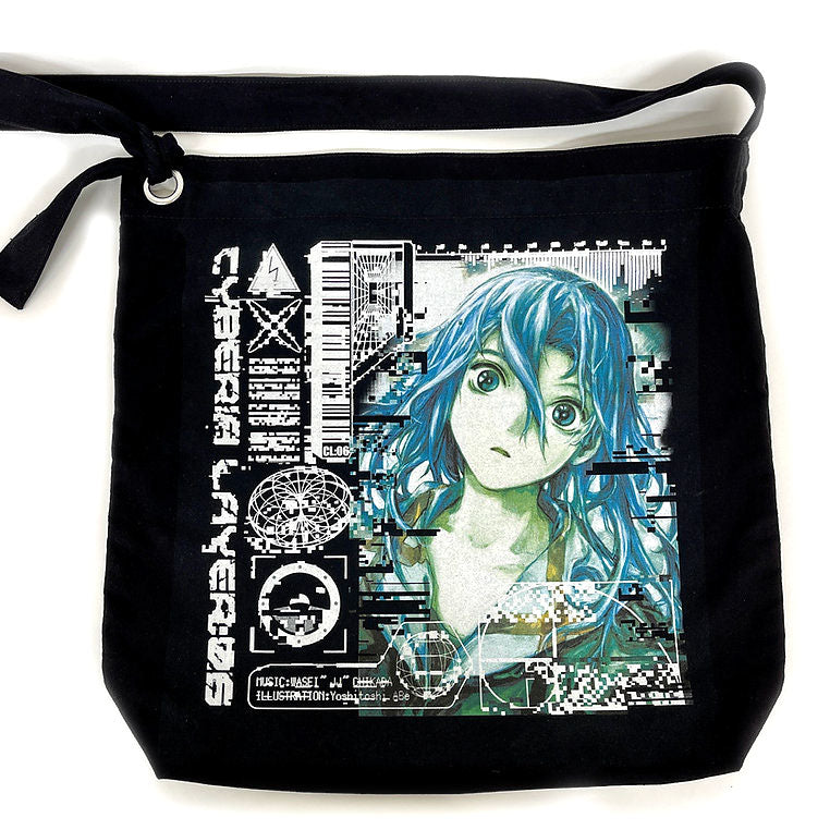 [Cyberia Layer:06] Subliminal Aurora Craft Ring Canvas Shoulder Bag