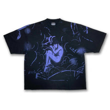 Load image into Gallery viewer, [serial experiments lain + messa] Distant Night Drop Shoulder T-Shirt -Black-
