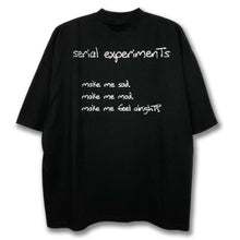 Load image into Gallery viewer, [serial experiments lain + messa] Distant Night Drop Shoulder T-Shirt -Black-
