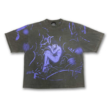 Load image into Gallery viewer, [serial experiments lain + messa] Distant Night Drop Shoulder T-Shirt -CHARCOAL-
