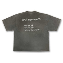 Load image into Gallery viewer, [serial experiments lain + messa] Distant Night Drop Shoulder T-Shirt -CHARCOAL-
