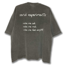 Load image into Gallery viewer, [serial experiments lain + messa] Distant Night Drop Shoulder T-Shirt -CHARCOAL-
