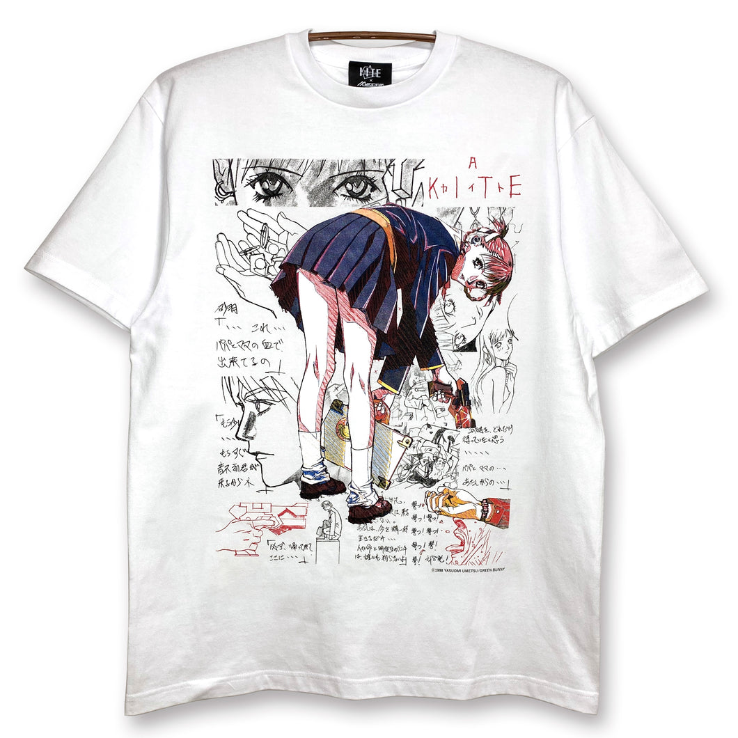 [A KITE + messa store] Revenge Trigger T-shirt -WHITE-