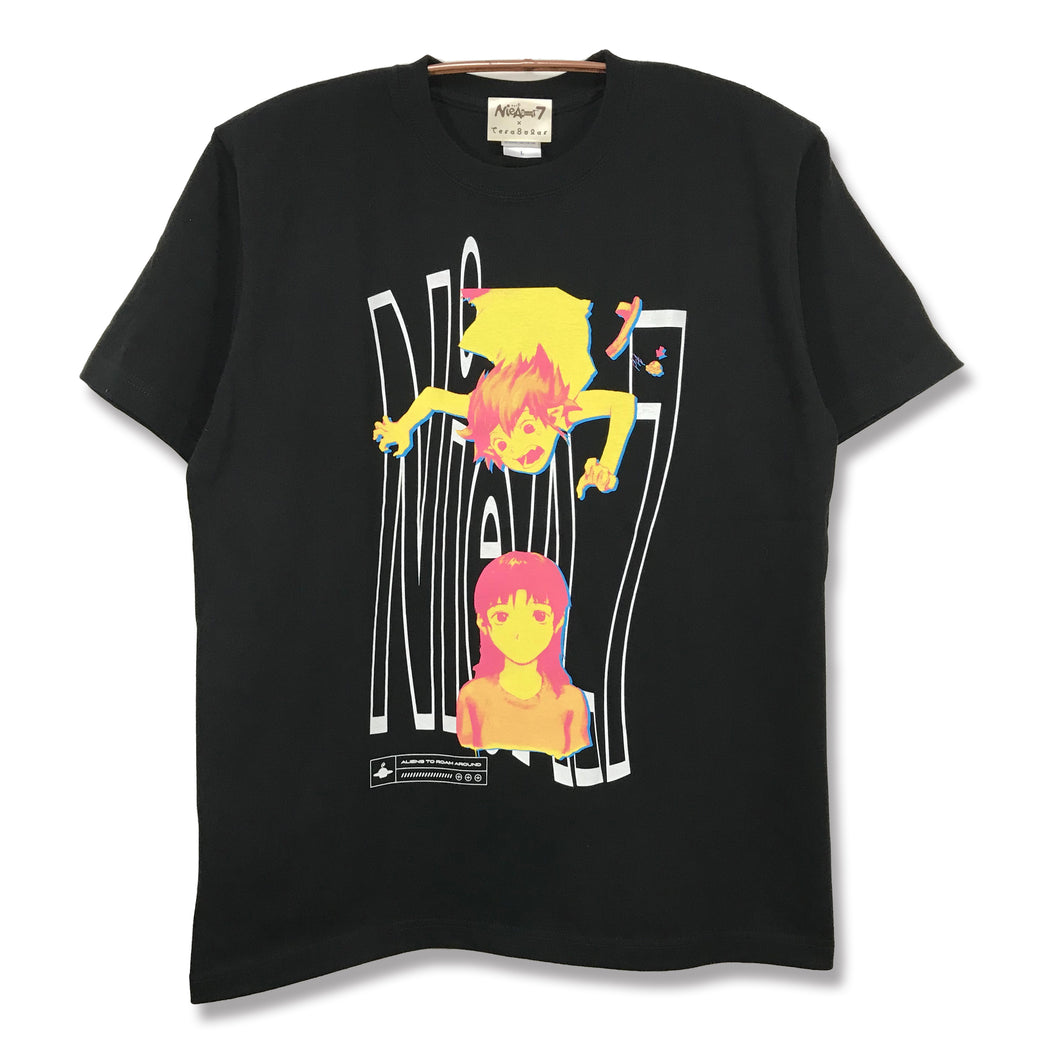 [NieA_7 + terasolar] NieA & Mayuko T-shirt -BLACK-