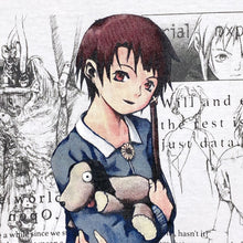 Load image into Gallery viewer, [serial experiments lain + messa] She Knows... T-Shirt -White-
