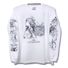 Load image into Gallery viewer, [Haibane Renmei + messa store] The Girls with Gray Wings Long sleeve T-shirt -WHITE-
