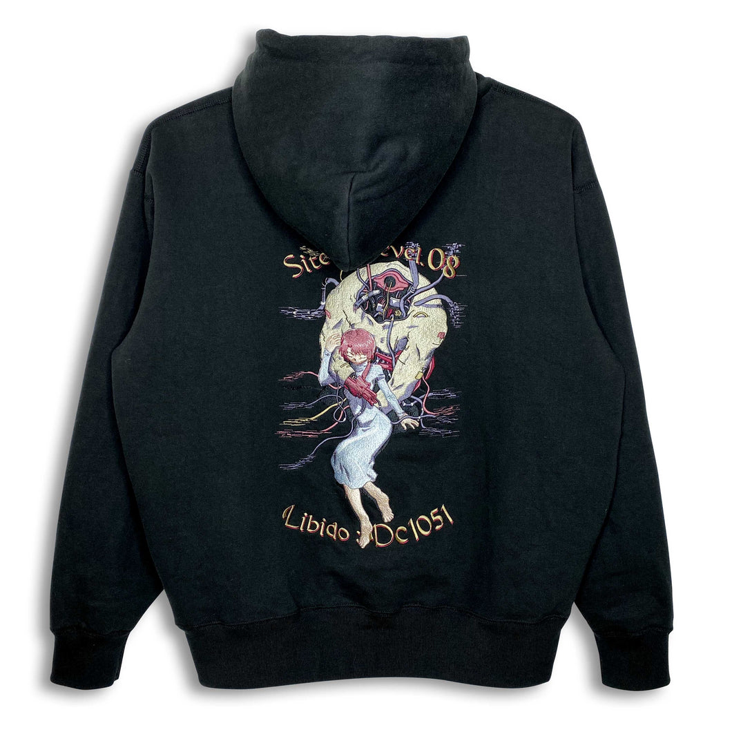 serial experiments lain + messa] DC1051 Zip Hoodie -BLACK- – Messa