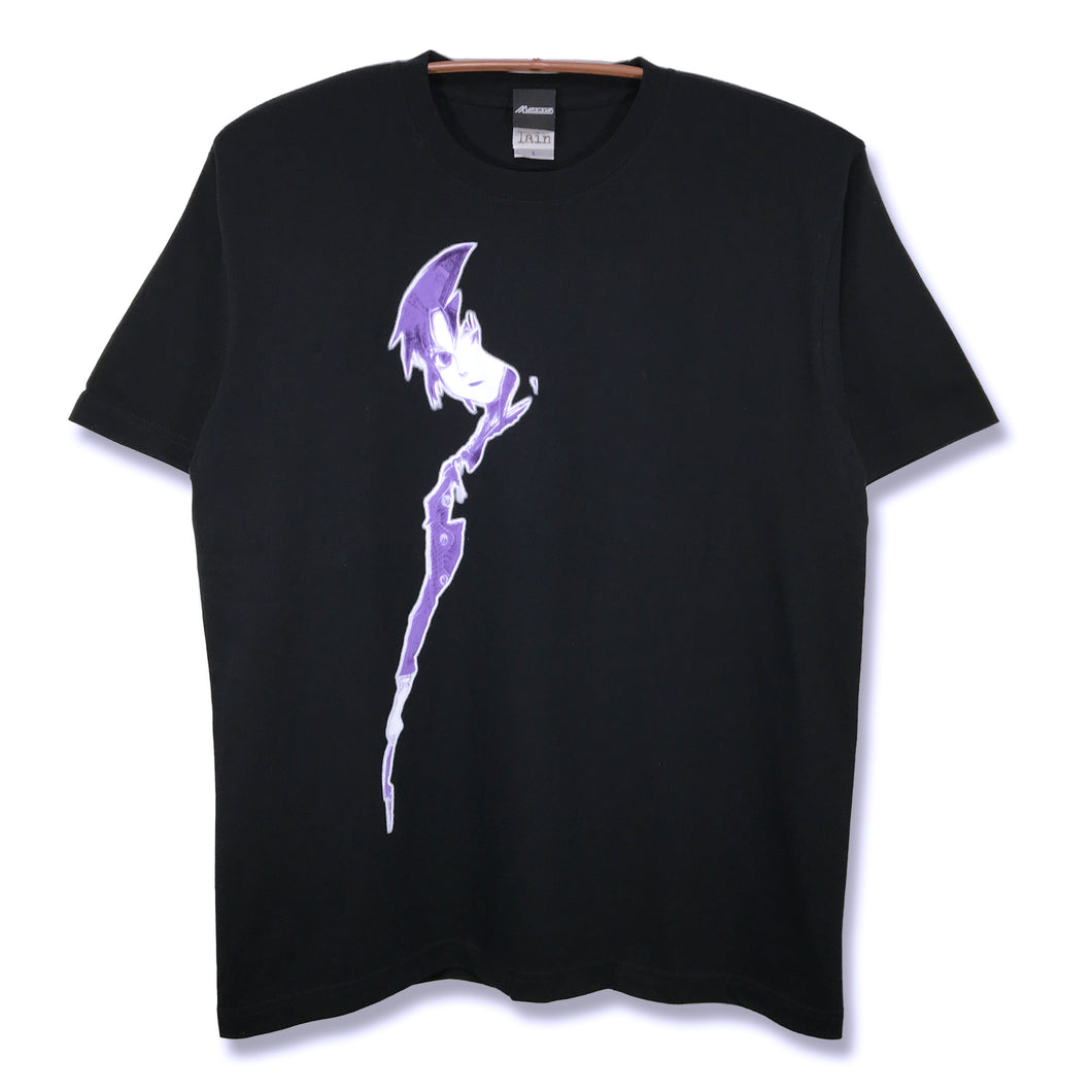 [serial experiments lain + messa store] Shadow T-shirt-BLACK-