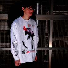 Load image into Gallery viewer, [serial experiments lain + messa store] Blood Trail Big silhouette Sweat shirt-ASH-
