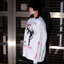 Load image into Gallery viewer, [serial experiments lain + messa store] Blood Trail Big silhouette Sweat shirt-WHITE-
