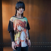 Load image into Gallery viewer, [Haibane Renmei + messa store] Rakka Big T Shirts -BLACK-

