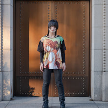 Load image into Gallery viewer, [Haibane Renmei + messa store] Rakka Big T Shirts -BLACK-
