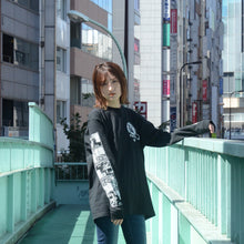 Load image into Gallery viewer, [serial experiments lain + messa store] Psyche Long sleeve T-shirt-BLACK-
