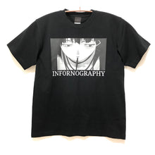 Load image into Gallery viewer, [serial experiments lain + A-DICT]  INFORNOGRAPHY T-shirt-BLACK-
