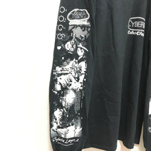 Load image into Gallery viewer, [serial experiments lain + Cyberia Layer_2 + messa store] CYBERIA Long sleeve T-shirt -BLACK-

