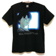 Load image into Gallery viewer, [serial experiments lain + NUMBER 3] ASCII MONITOR T-shirt-BLACK-
