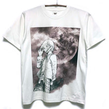 Load image into Gallery viewer, [serial experiments lain + CHAOSMARKET] Moon T-shirt-WHITE-
