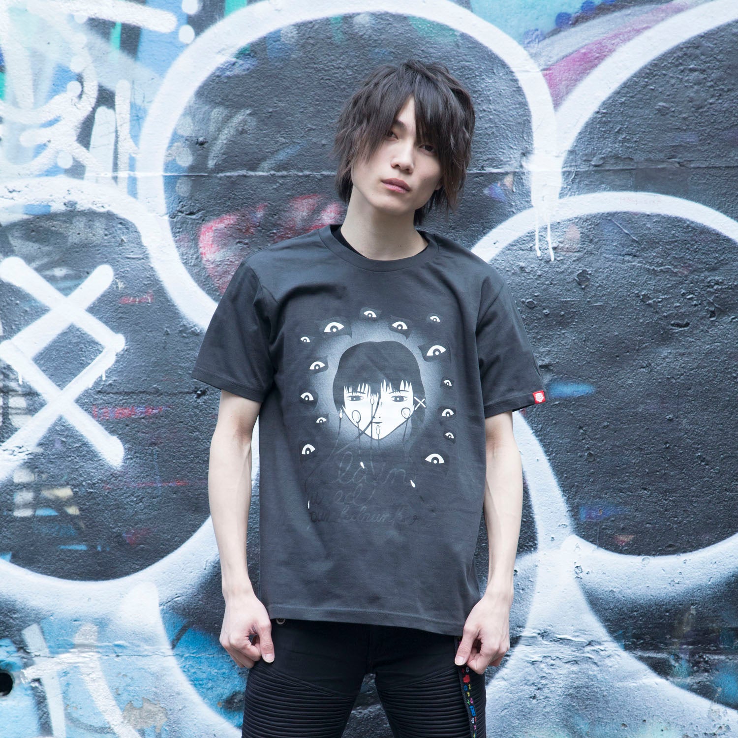 serial experiments lain + PUNK DRUNKERS] lain T-shirt-SUMI 
