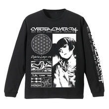 Load image into Gallery viewer, [Cyberia Layer + messa store] Flower of Life Long sleeve T-shirt -BLACK-
