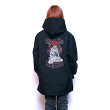 Load image into Gallery viewer, [serial experiments lain + messa store] serial experiments lain Embroidered hooded jacket-BLACK-
