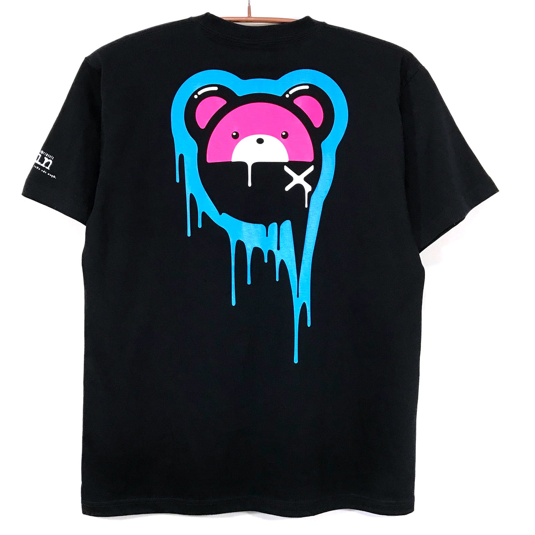 [serial experiments lain + NUMBER 3] GRAFF BEAR T-shirt-BLACK-