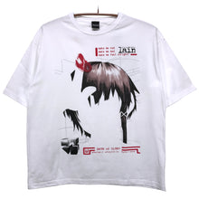 Load image into Gallery viewer, [serial experiments lain + messa store] Blood Trail Big silhouette T-shirt-WHITE-
