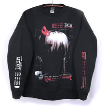 Load image into Gallery viewer, [serial experiments lain + messa store] Blood Trail Big silhouette Sweat shirt-BLACK-
