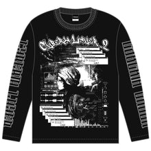 Load image into Gallery viewer, [Cyberia Layer + messa store] WAVEFORM Long sleeve T-shirt -BLAXK-
